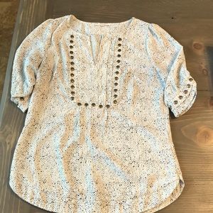 Black and white dress top